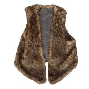 aerie faux fur vest